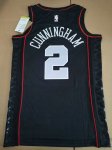 Maillot de Basket #2 Cunningham Pistons 23-24 city Imprimé